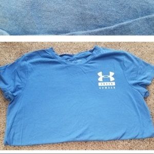 bright blue under armor tee!